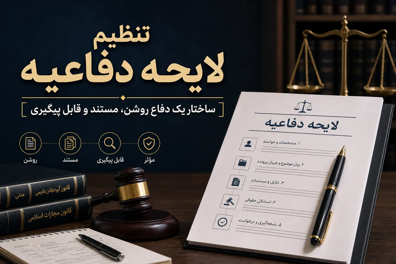 تصویر شاخص تنظیم لایحه دفاعیه