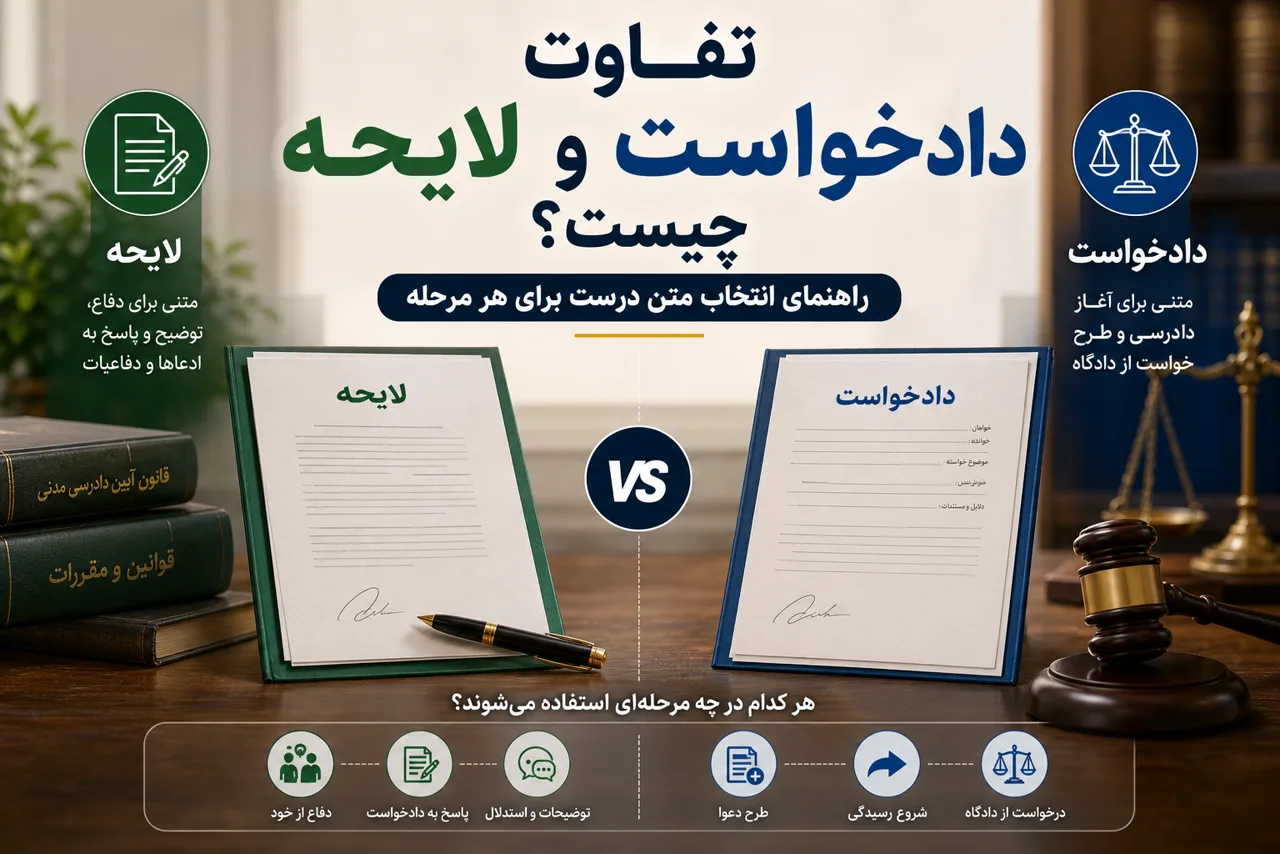 تصویر شاخص تفاوت دادخواست و لایحه